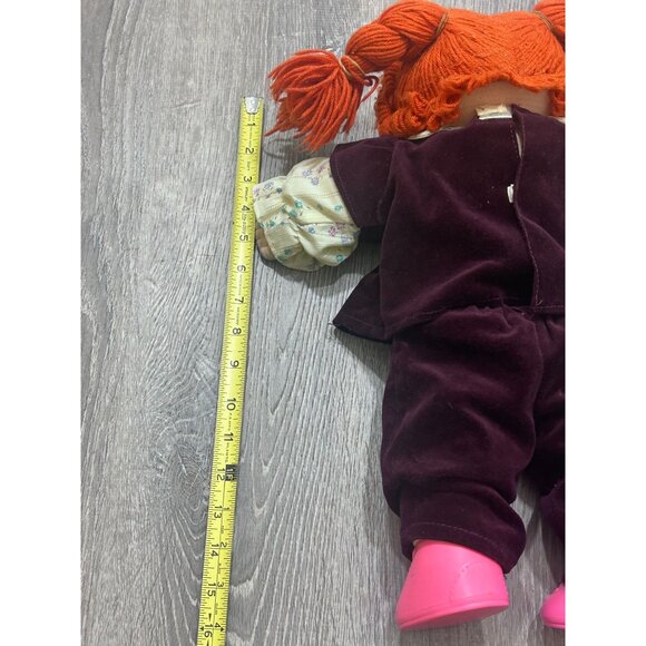 Cabbage Patch Doll Girl Orange Hair Green Eyes 17" Cloth Doll - Picture 9 of 9